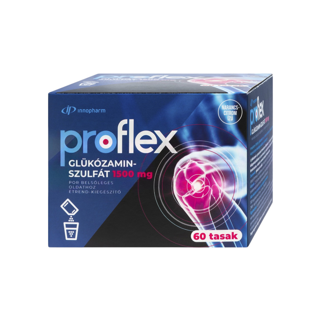 Innopharm proflex 1500mg glükózamin narancs-citrom ízű por belsőleges oldathoz 60 db