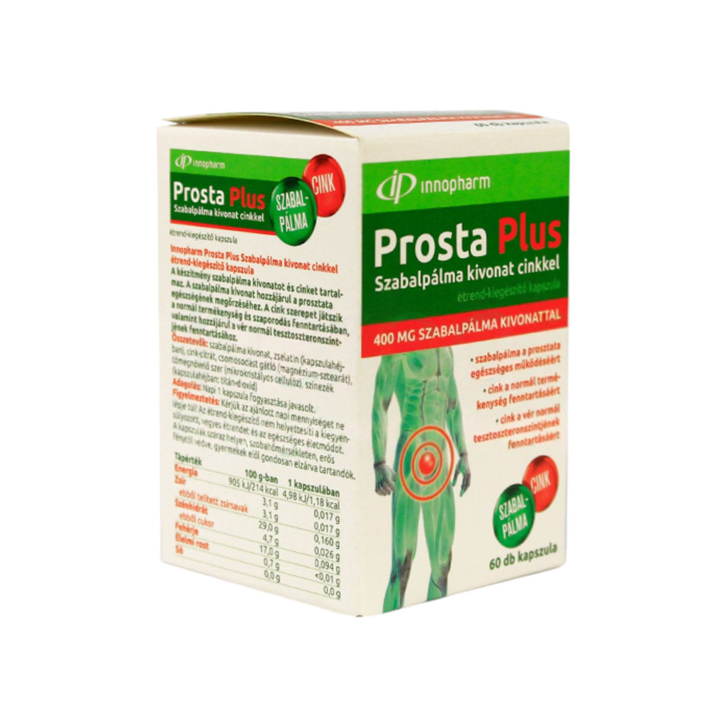 Innopharm Prosta Plus capsules 400 mg saw palmetto + zinc 60 pcs