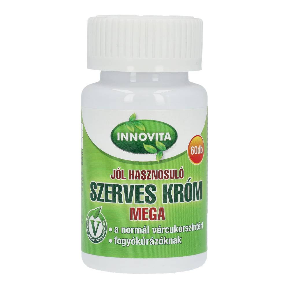 Tablete mega de crom organic Innovita, 60 buc