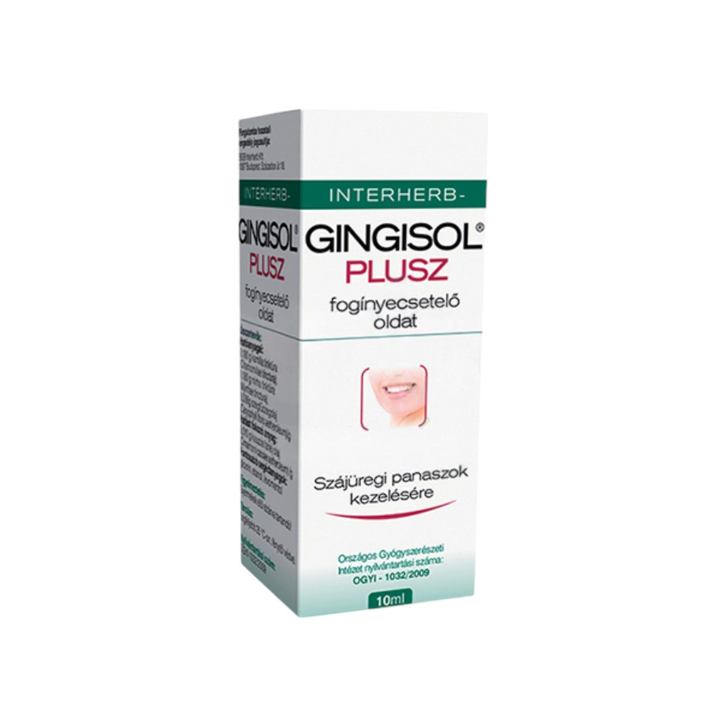 Interherb Gingisol Plus gum care solution with toothbrush, 10 ml