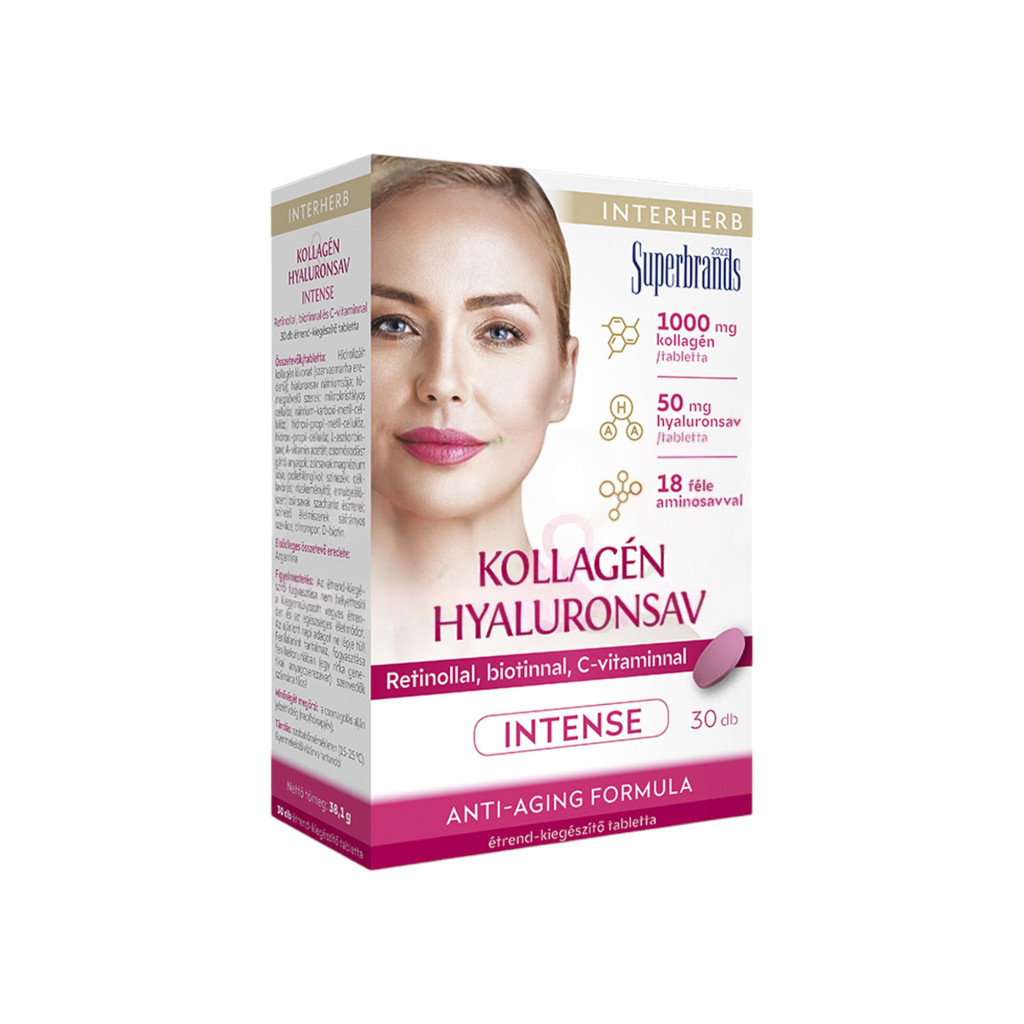 COMPRIMATE INTERHERB COLAGEN - ACID HIALURONIC INTENSIV 30 buc