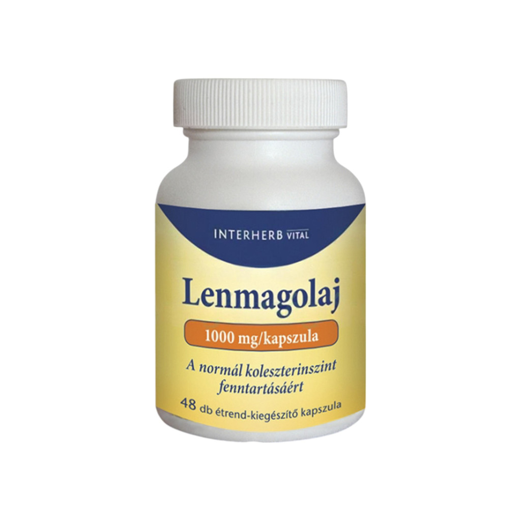 LEINSAMENÖL-KAPSELN VON INTERHERB 48 Stk.