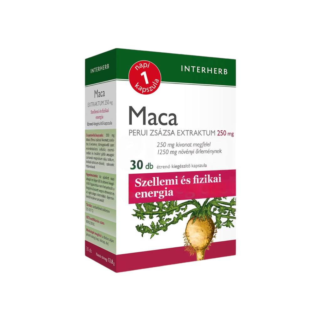 INTERHERB DENNE 1 KAPSULA EXTRAKTU Z MACA-PERUI 30 kusov