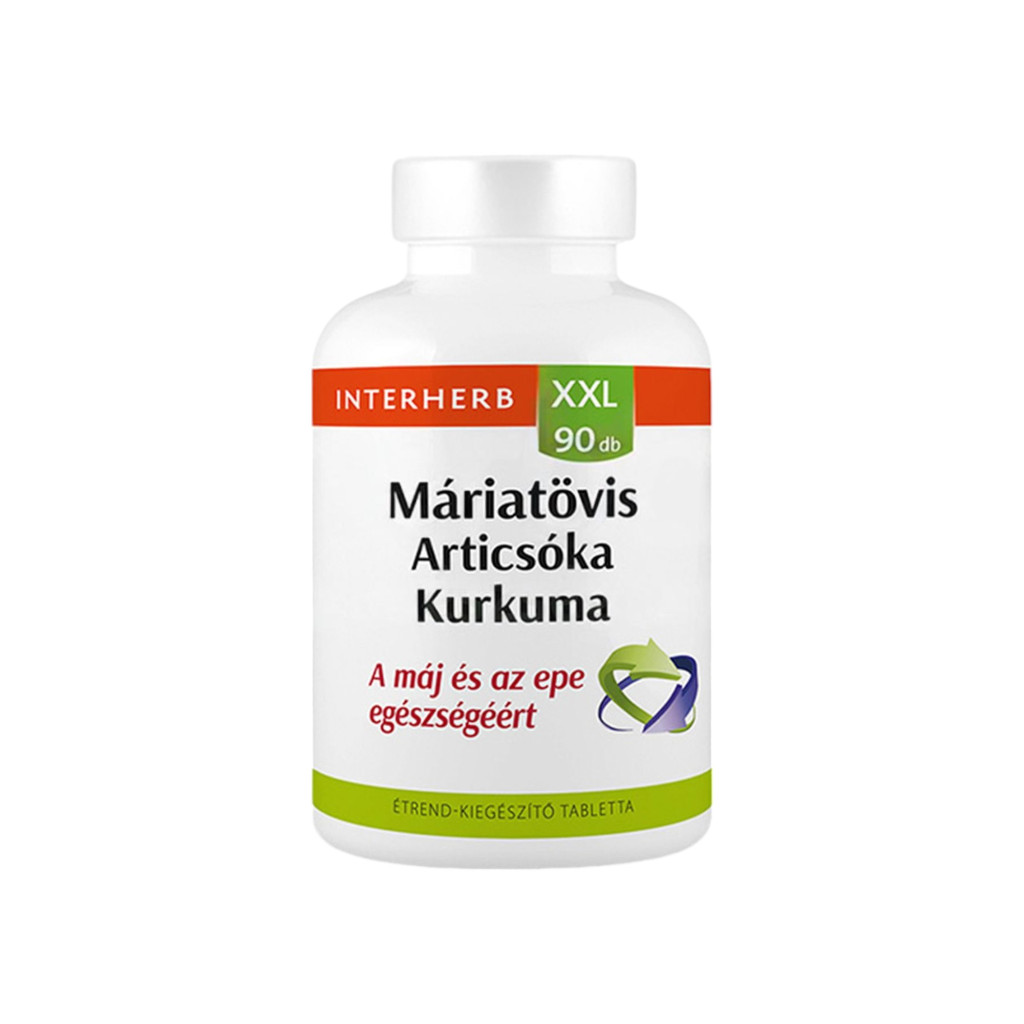 INTERHERB XXL MÁRIOVÄ NA-AKÓCKA + KURKUMA TABLETY 90 ks