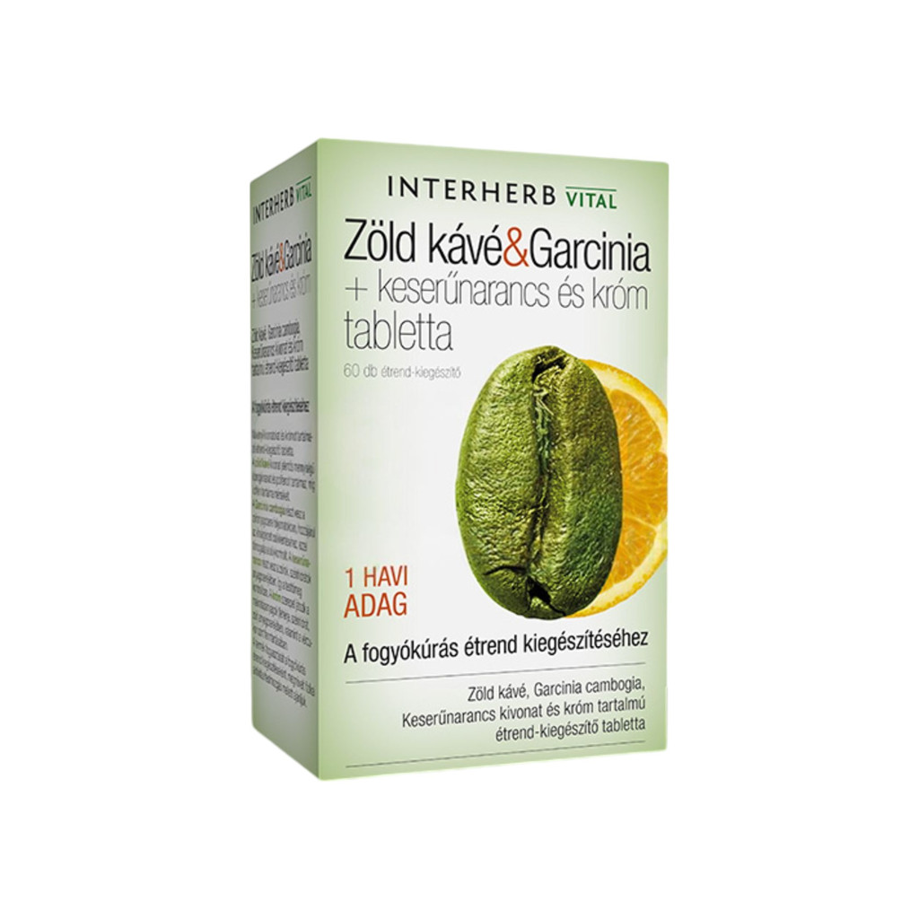 INTERHERB ZÖLD KÁVÉ&amp;amp;amp;amp;ampampampampampampampampGARCINIA TABLETTA 60 db