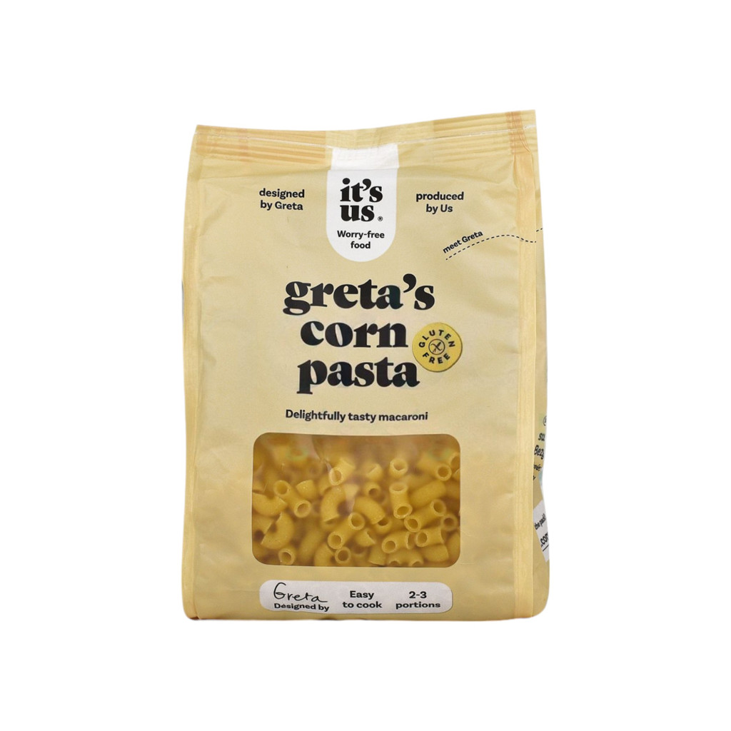 Its us gretas gluténmentes kukorica száraztészta macaroni szarvacska 200 g