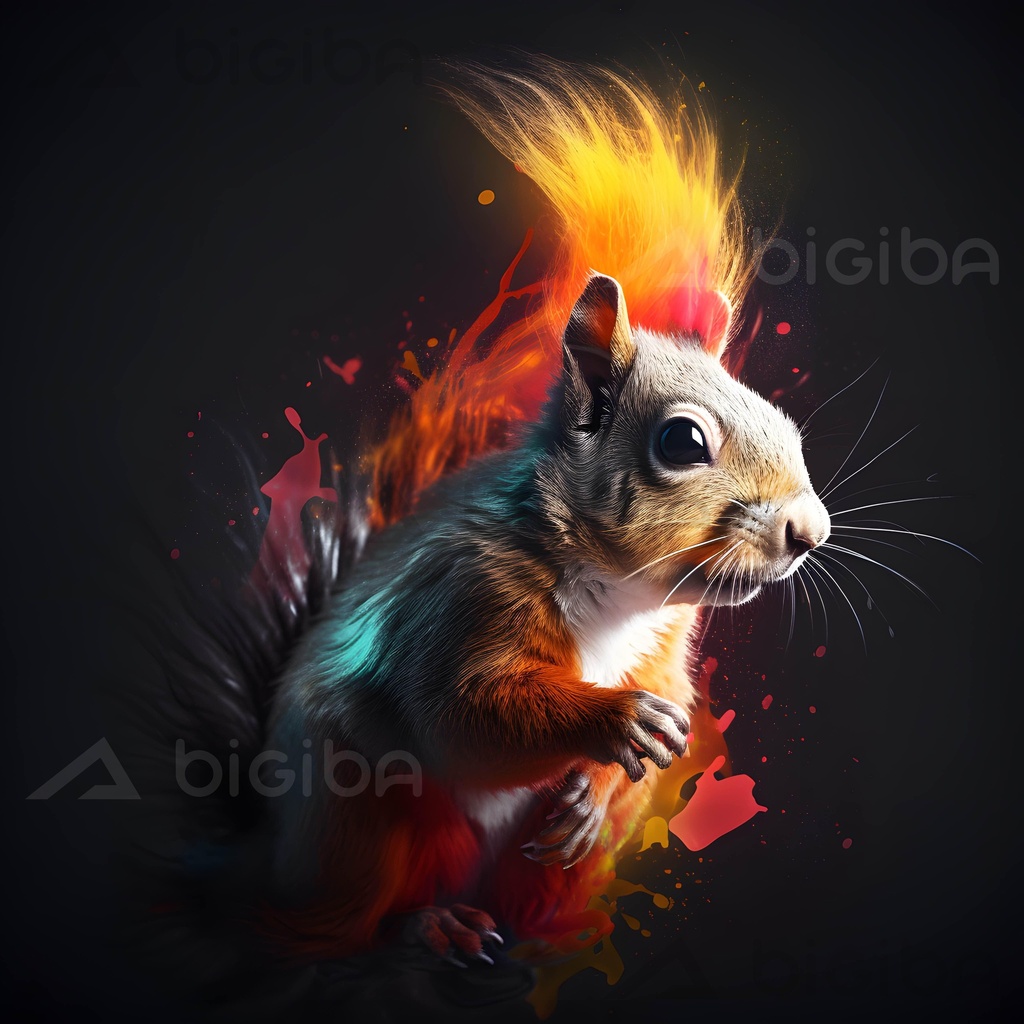 Mystical Flame Squirrel