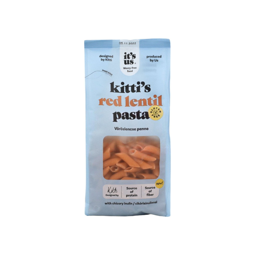 It's us kittis red lentil dry pasta penne 200 g