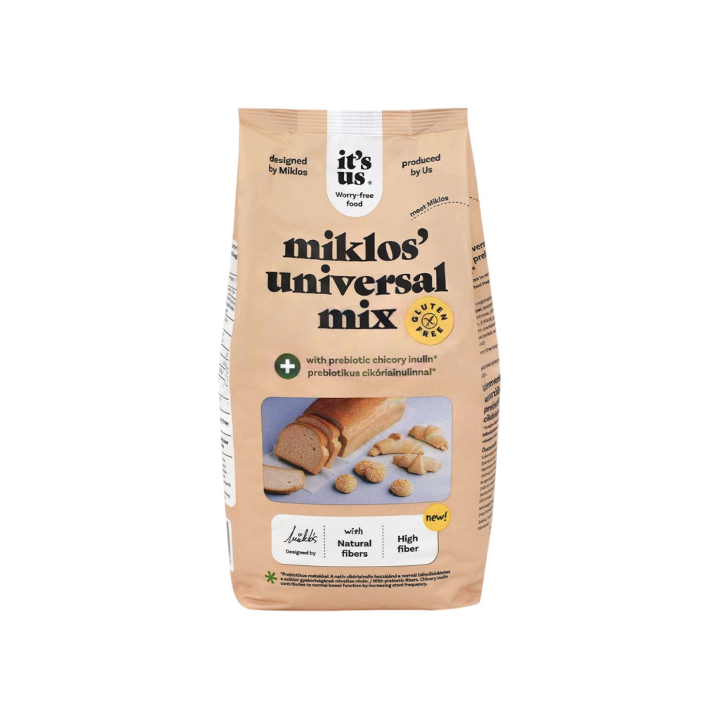 Its us miklos universal mix plus prebiotikus cikória inulinnal lisztkeverék 1000 g