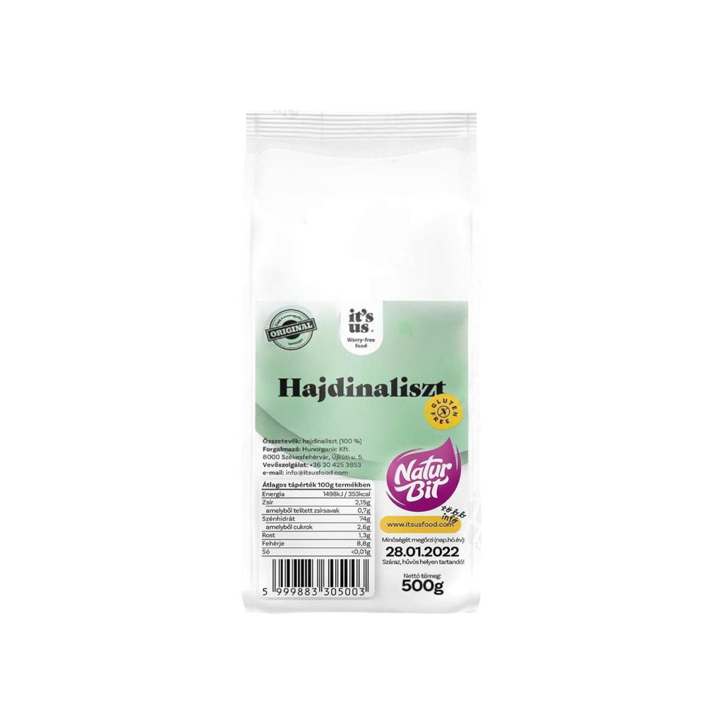 Este vorba de făină de hrișcă naturbit de 500 g