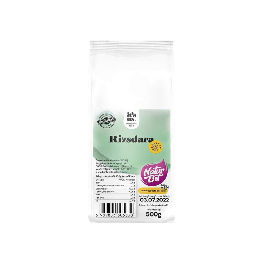 Es ist eine Packung Naturbit Reis 500 g.