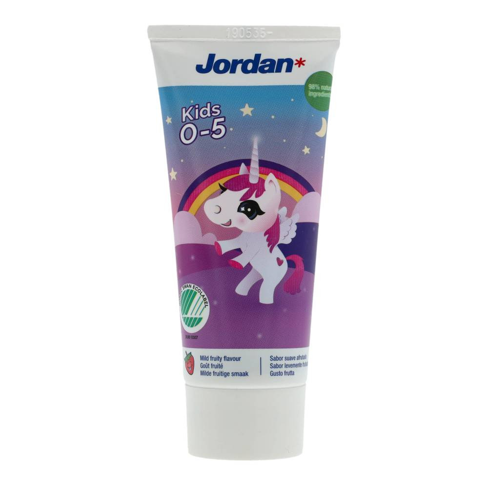 Dětská zubní pasta Jordan pro děti ve věku 0-5 let, 50 ml