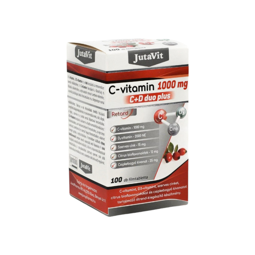Jutavit Witamina C 1000 mg C+D Duo Plus 100 szt