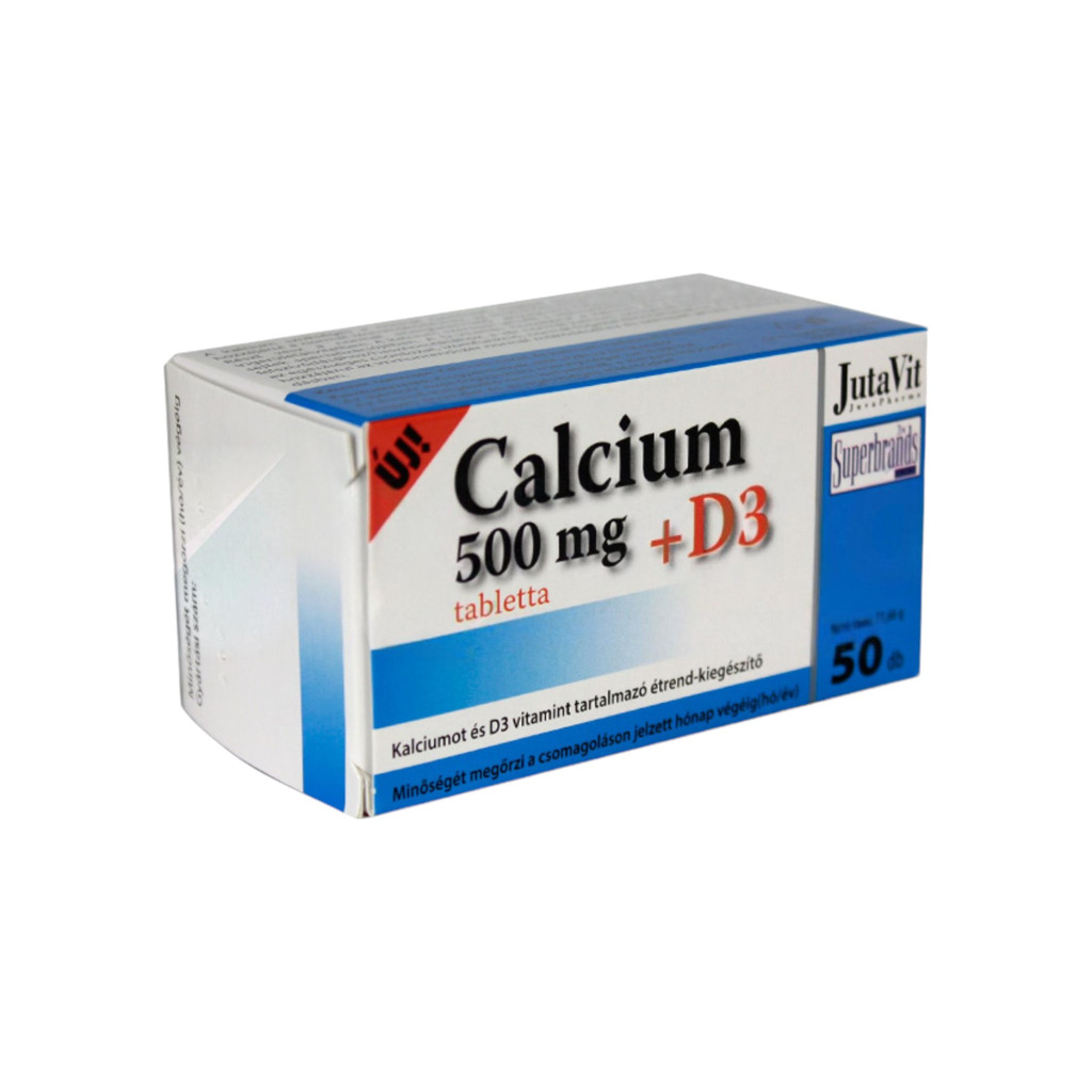 Jutavit Calciu 500 mg + D3 Comprimate 50 buc