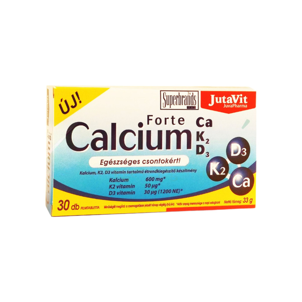 JutaVit Calcium Forte Ca - K2 - D3 30 szt