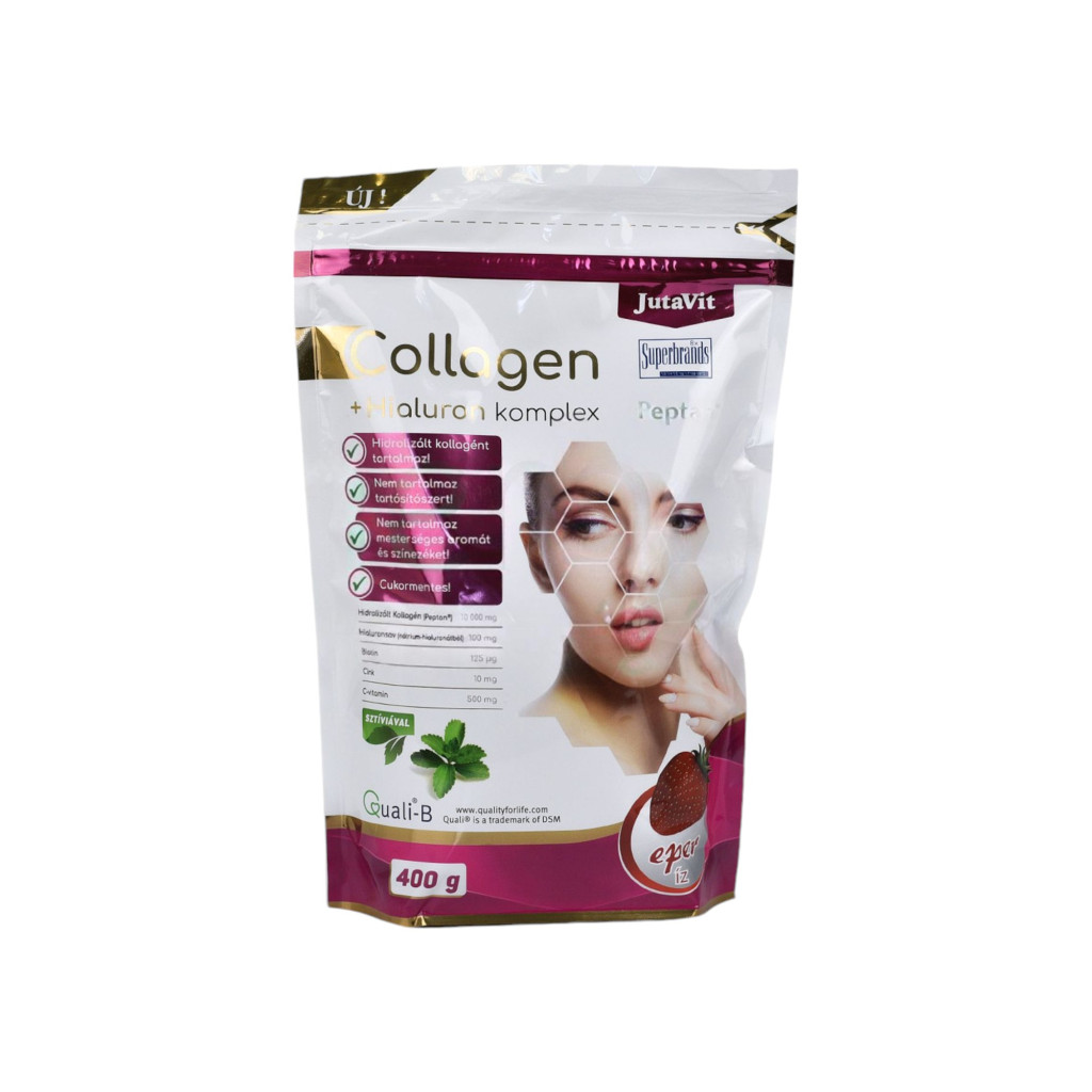 Jutavit Collagen Complex Strawberry Flavored Collagen Powder 387 g