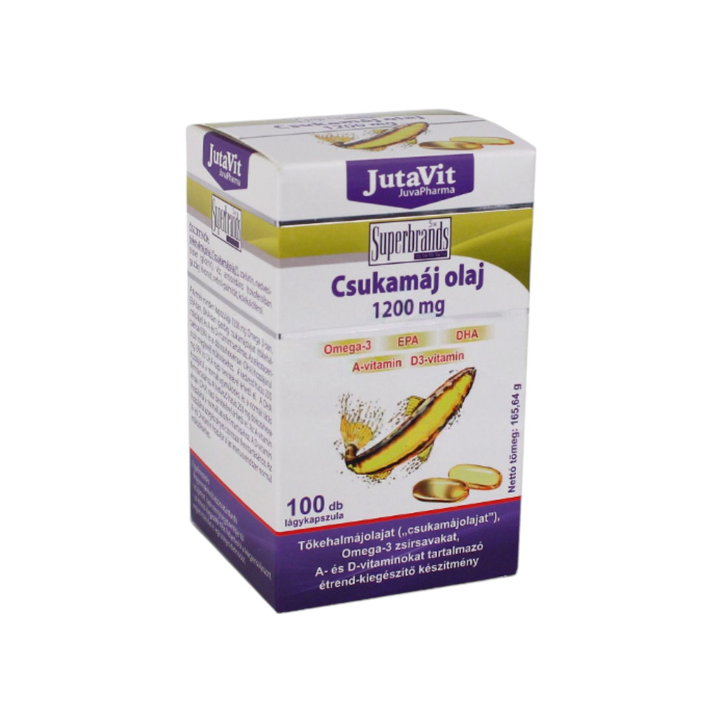 Ulei de ficat de cod JutaVit, 100 capsule