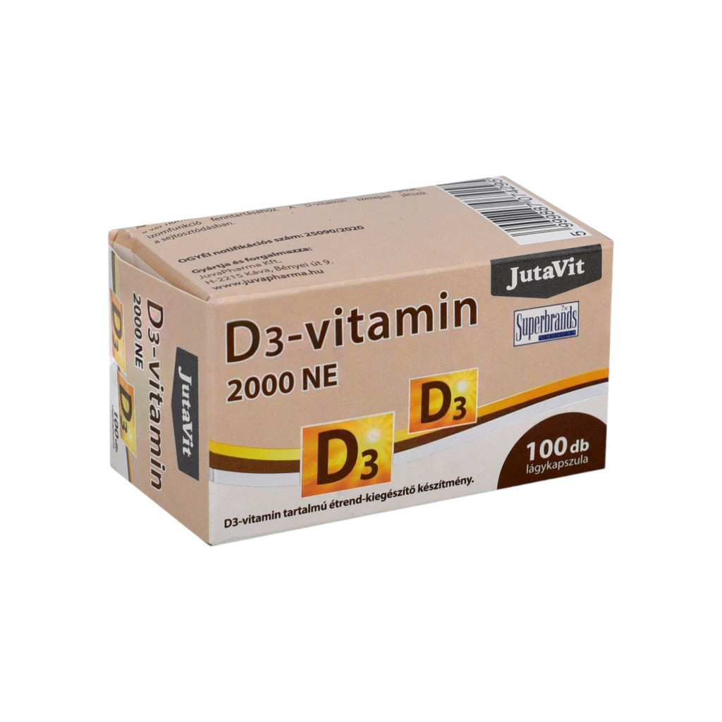 Jutavit D3 -Vitamin 2000IU cu E-K 100 buc