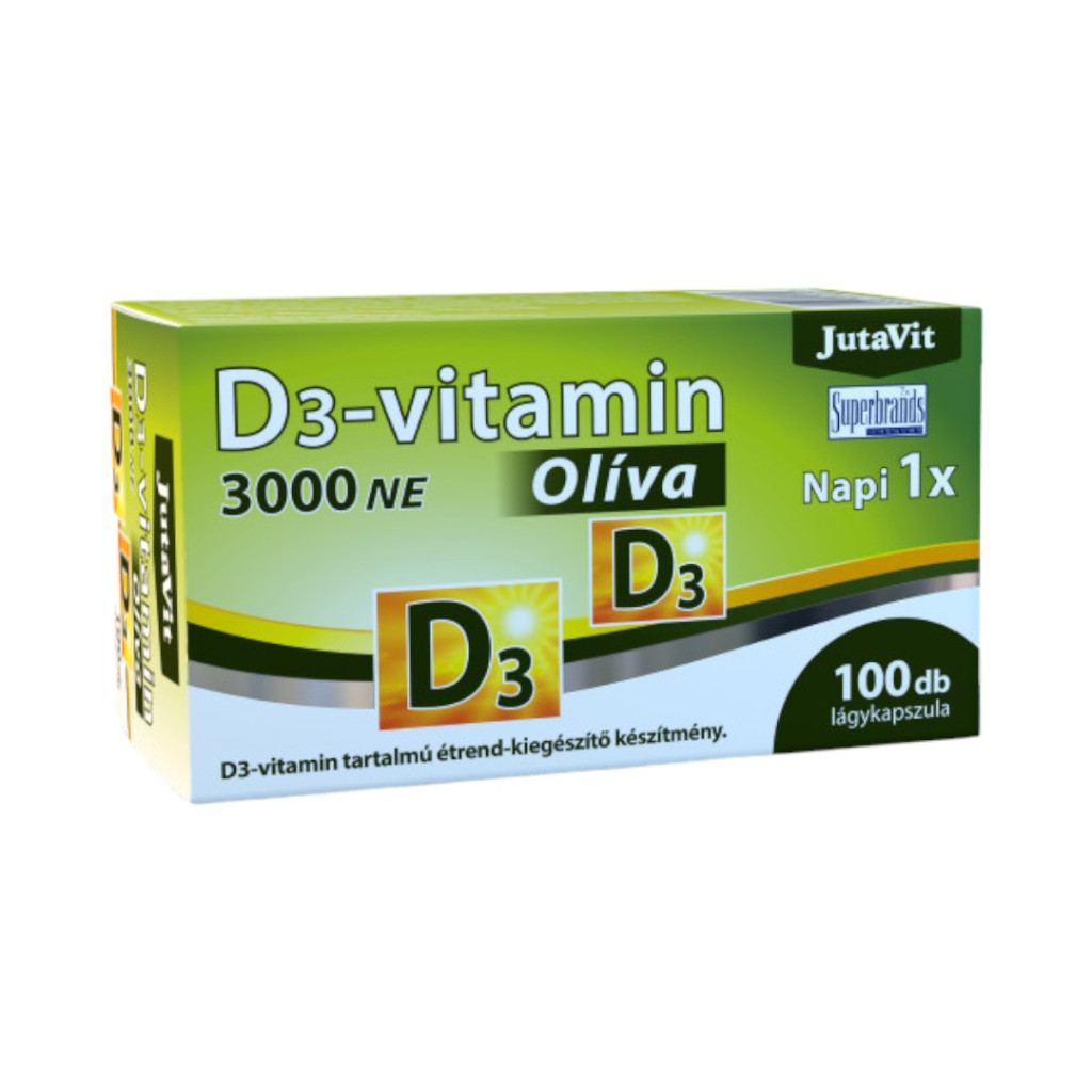 Jutavit D3- Vitamina 3000 UI cu ulei de măsline 100 de comprimate