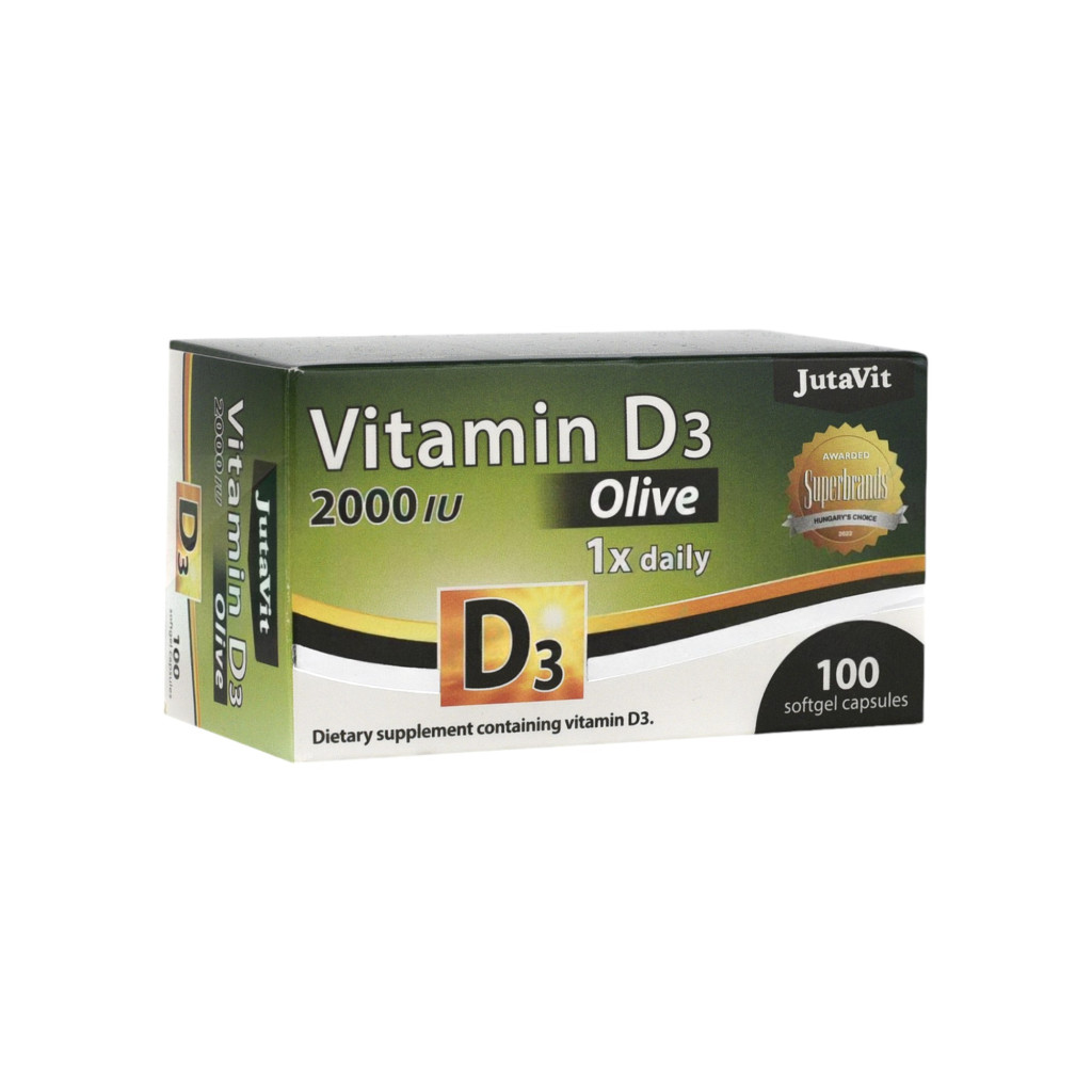 Jutavit d3-vitamin 2000 NE oliva lágykapszula 100 db