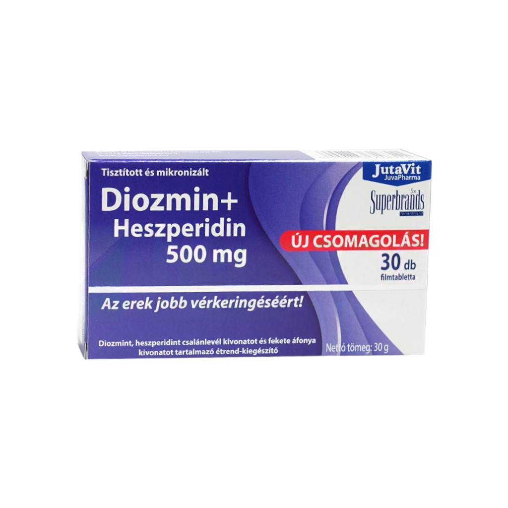 JutaVit Diozmin + Hesperidin 500 mg, 30 de comprimate
