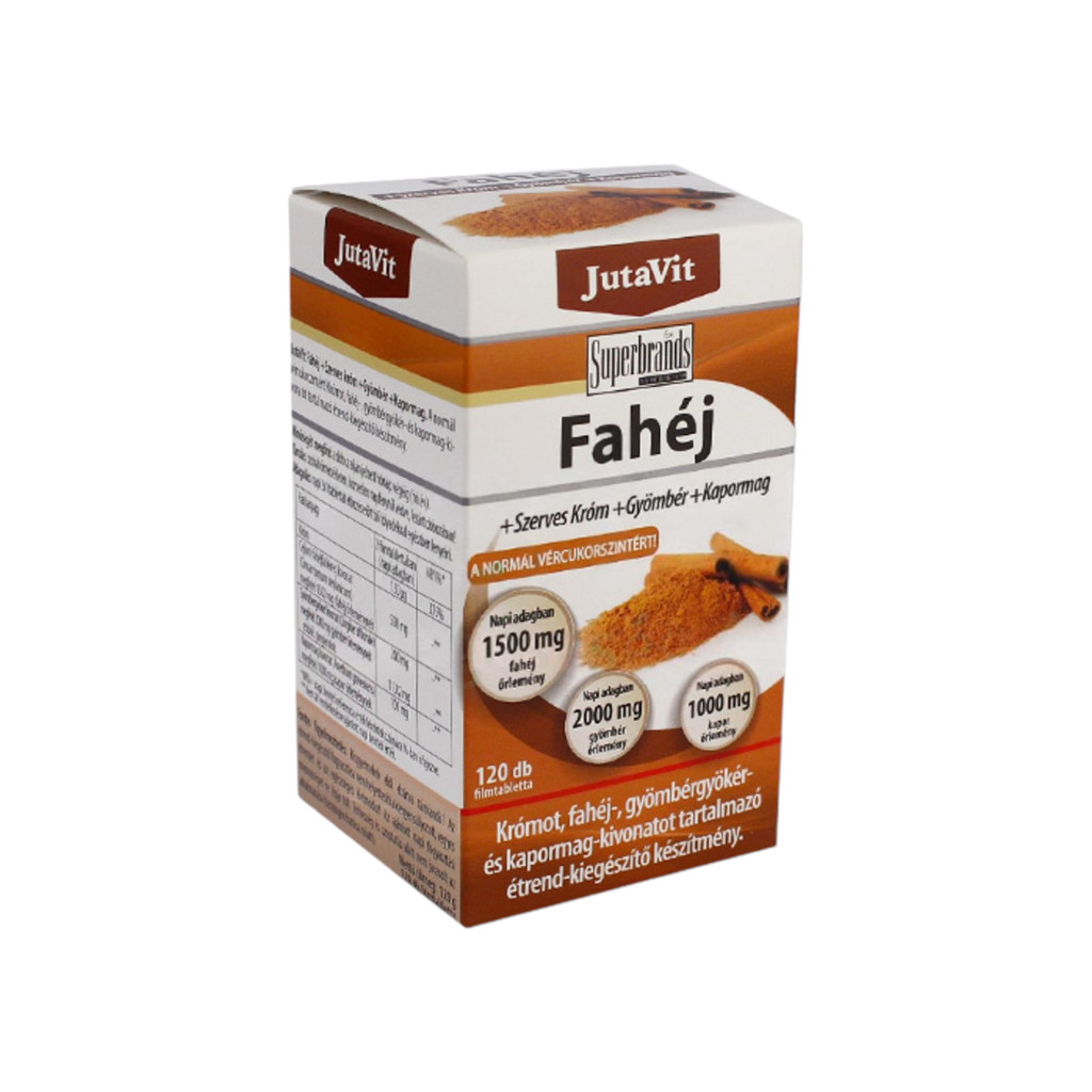 JutaVit Cimbru + Ghimbir + Scorțișoară + Crom comprimate filmate 120 bucăți