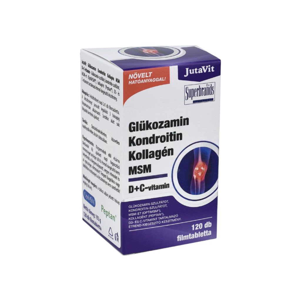 JutaVit Glukozamina+ Chondroityna+ Kolagen+ MSM 120 szt