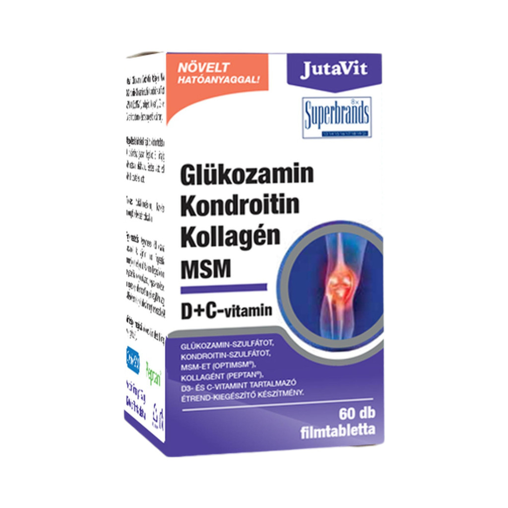 JutaVit Glukozamina+ Chondroityna+ Kolagen+ MSM 60 szt
