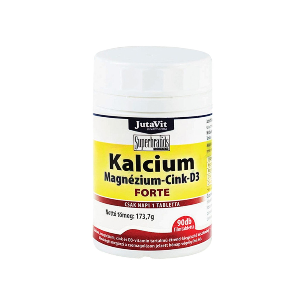 JutaVit Vápník - Hořčík - Zinek + D3 Forte 90 ks