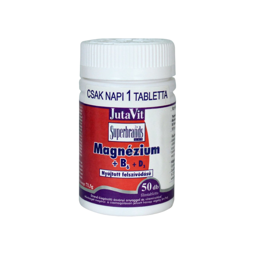 Jutavit Magneziu 250 Mg + B6 + D3 Tableta Retard 50 buc