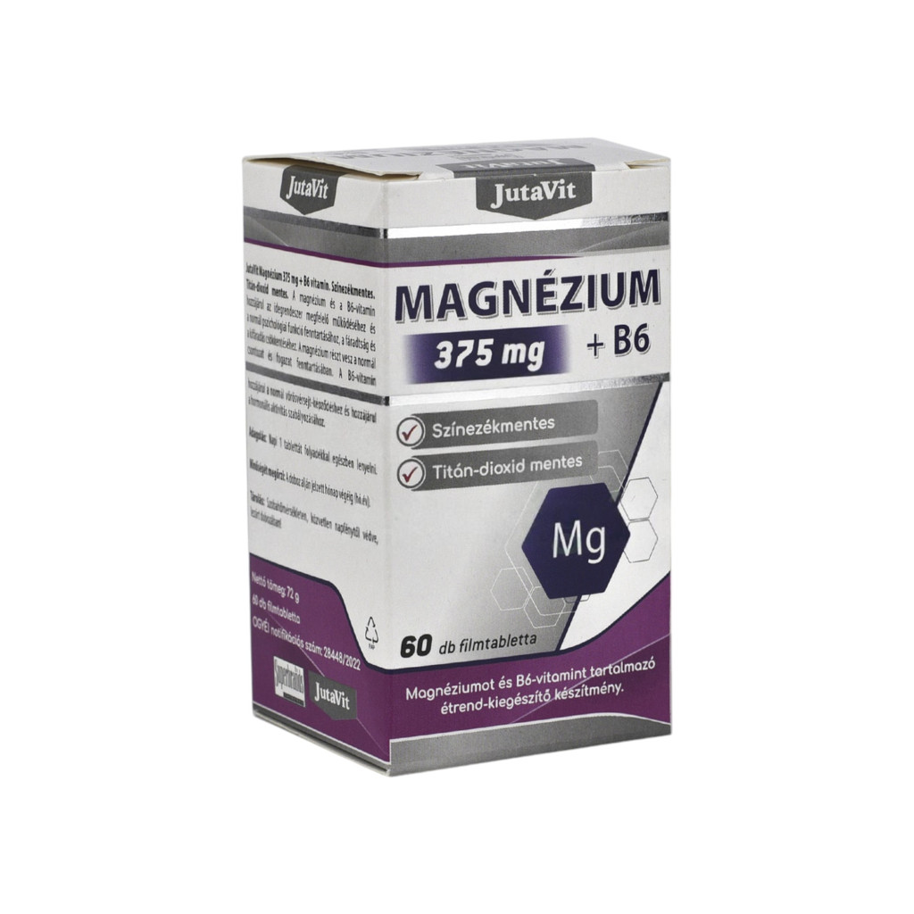 JUTAVIT MAGNÉZIUM 375MG+B6 VITAMIN 60 DB