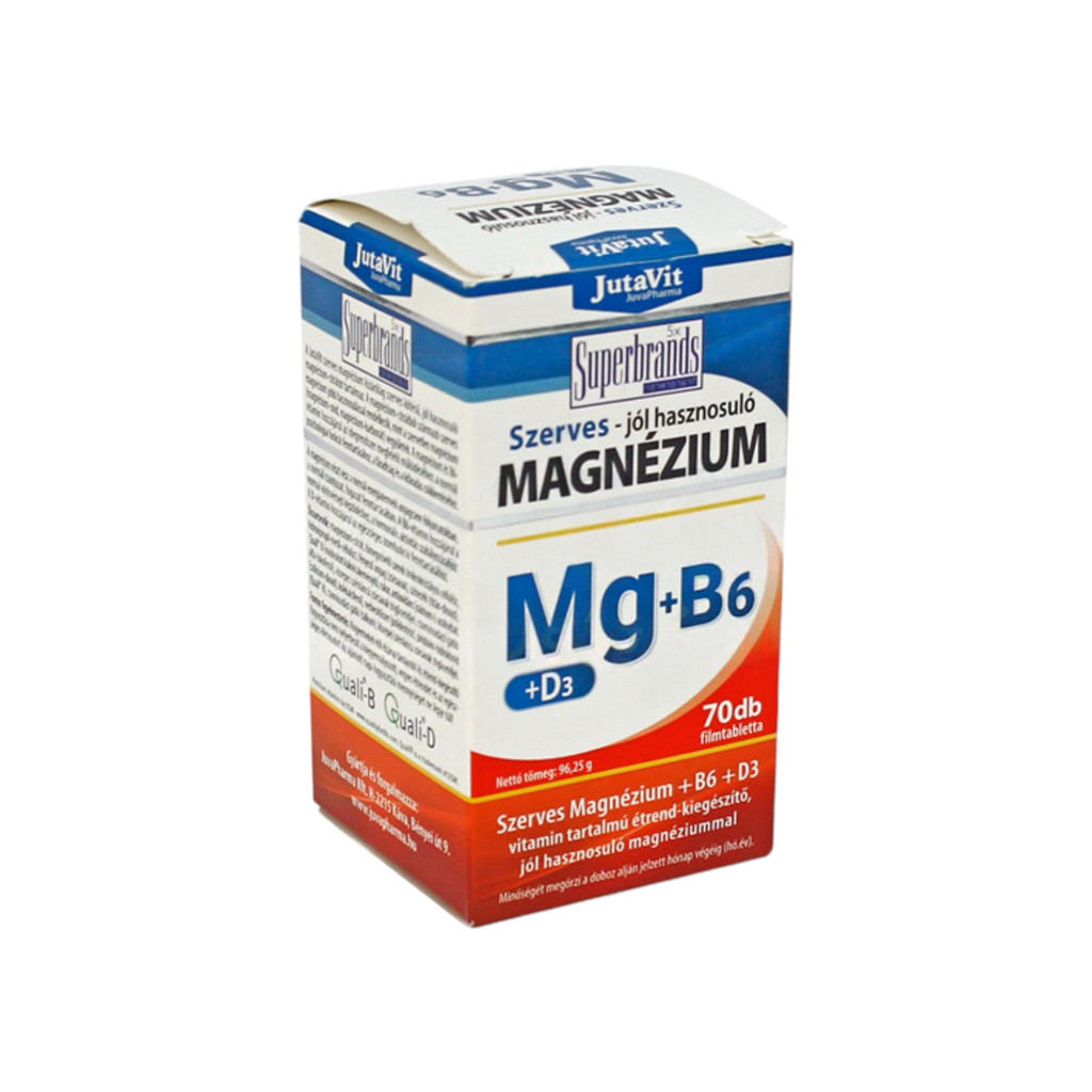Jutavit Organiczny Magnez + B6 + D3 70 szt.