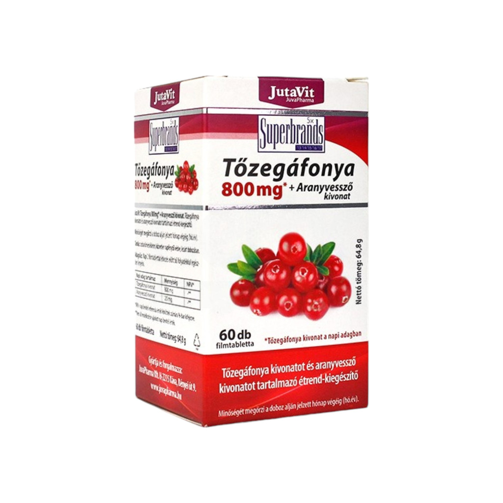 JutaVit Brusnica 800 mg + Zlatobyľ Extrakt Tableta 60 ks
