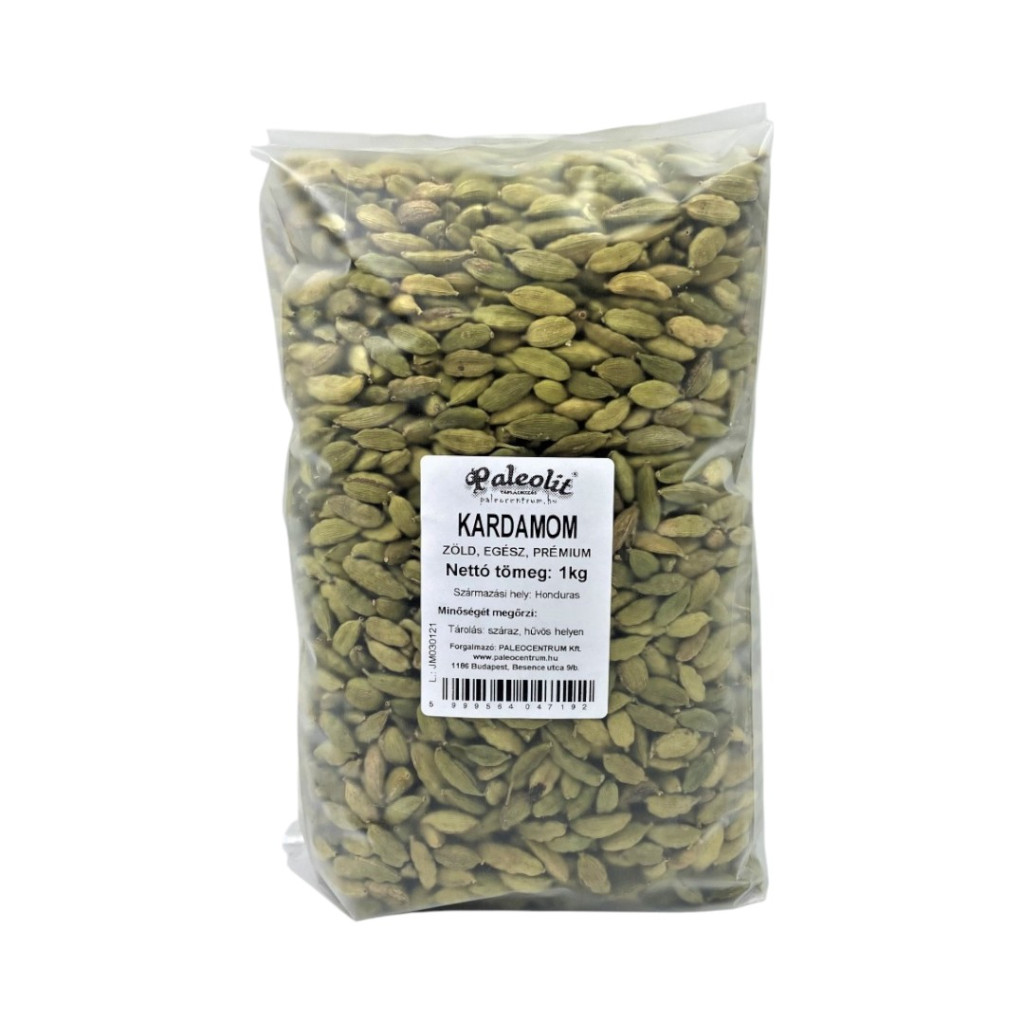 Zelený celý kardamóm, prémiová kvalita, 1kg Paleolit