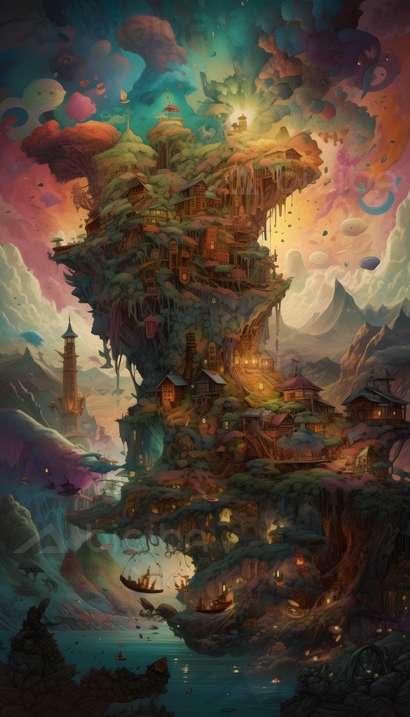Ethereal Heights: Un village de Dream-Spire