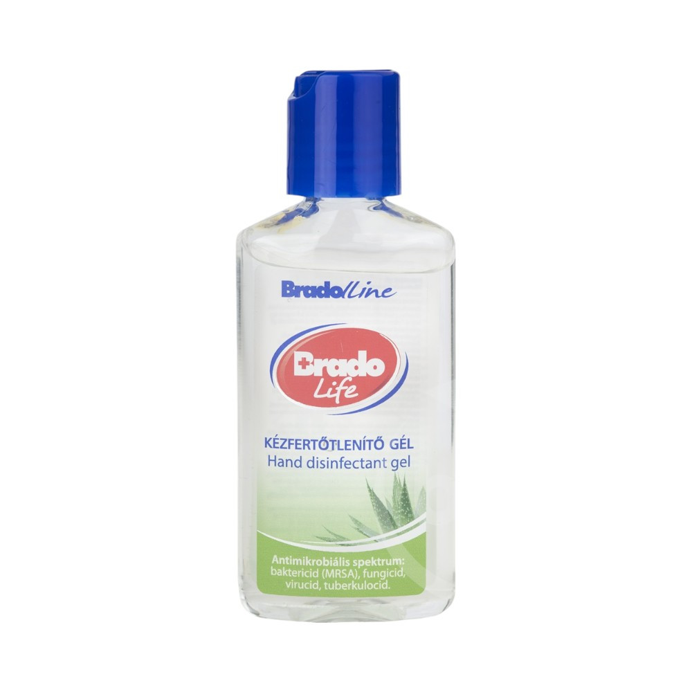 Kéz- és bőrfertőtlenítő gél 50 ml., Bradolife, aloe vera