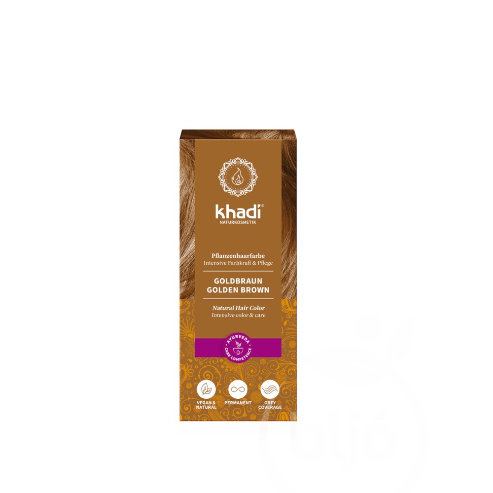 Khadi bio hajfesték por aranybarna 100 g