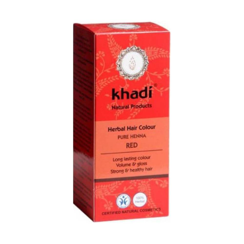 Khadi Bio-Haarfarbpulver leuchtendes Rot 100% 100 g