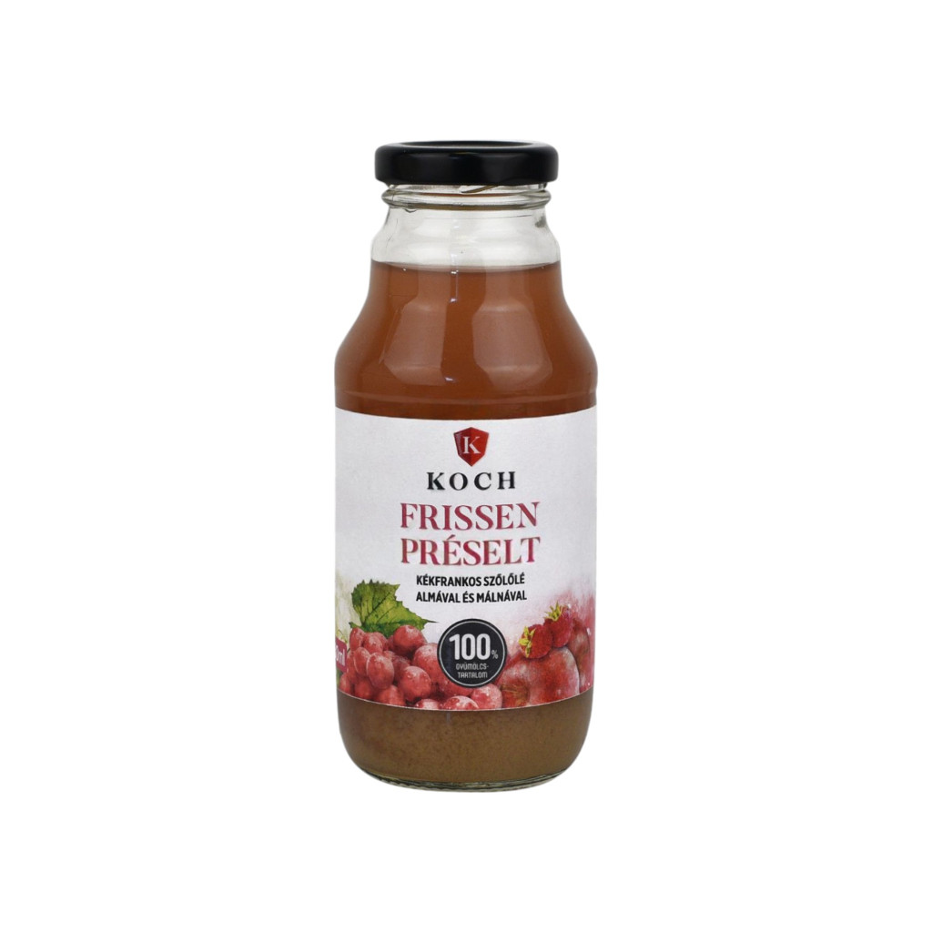 Červené víno z hrozna König s jablkom a malinami 330 ml