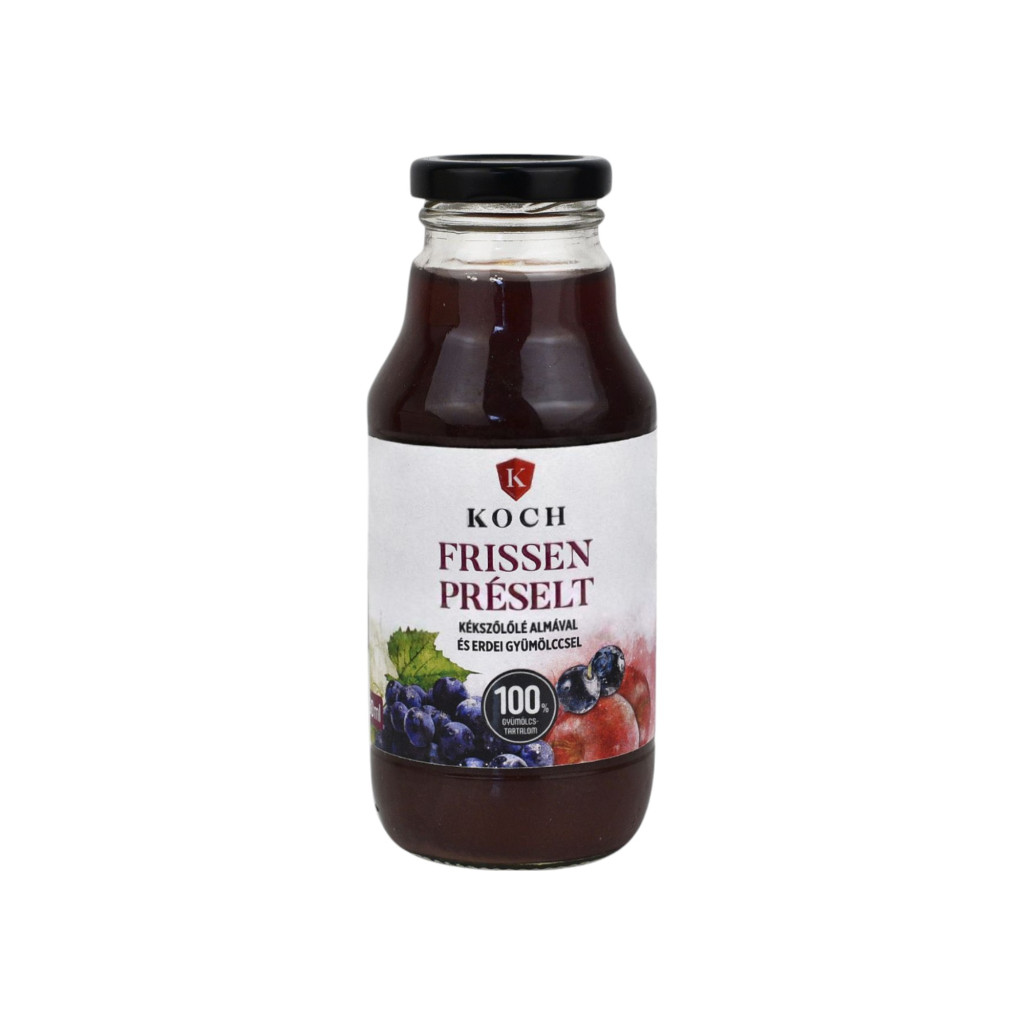 KOCH KÉKSZŐLŐLÉ ALMÁVAL ÉS ERDEI GYÜMÖLCCSEL  330 ml