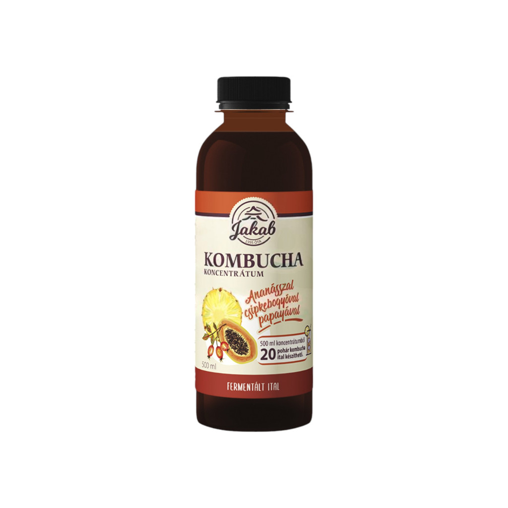 Kombucha tea concentrate pineapple rosehip papaya 500 ml