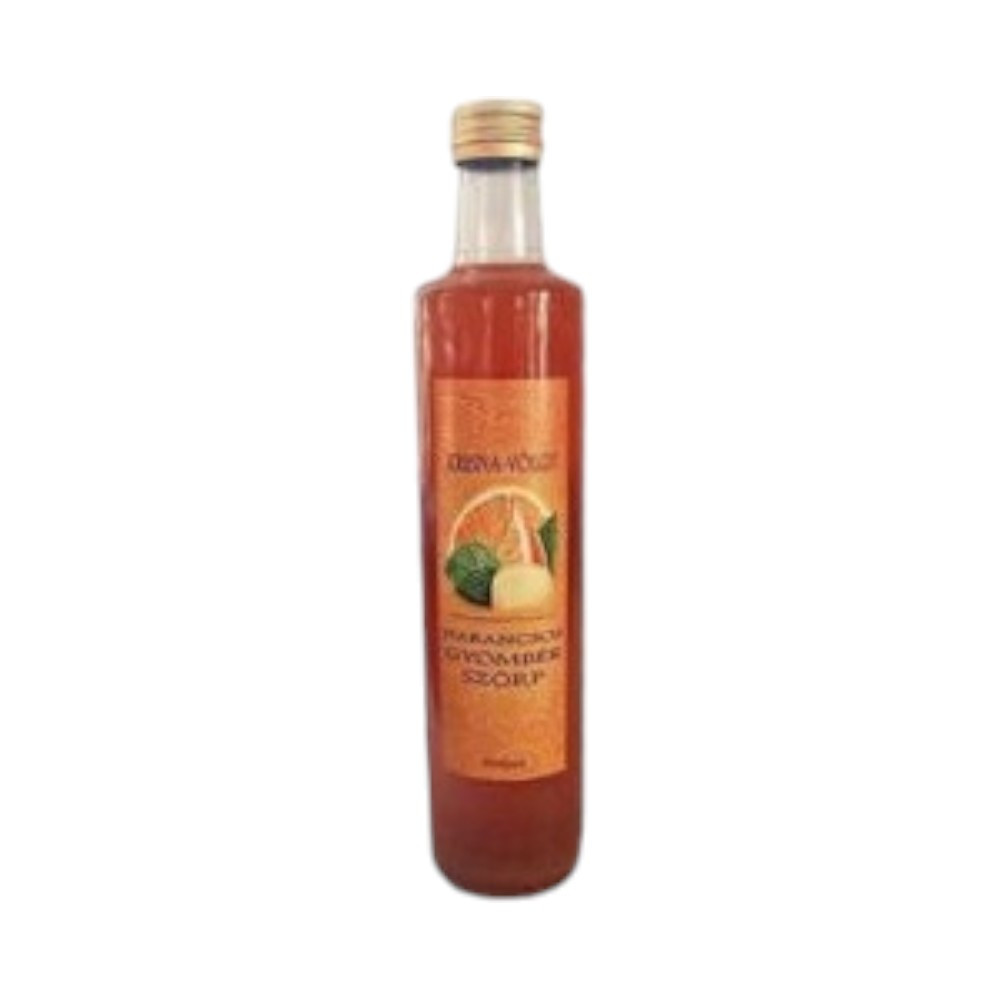 Krisnavölgyi orange ginger syrup 500 ml