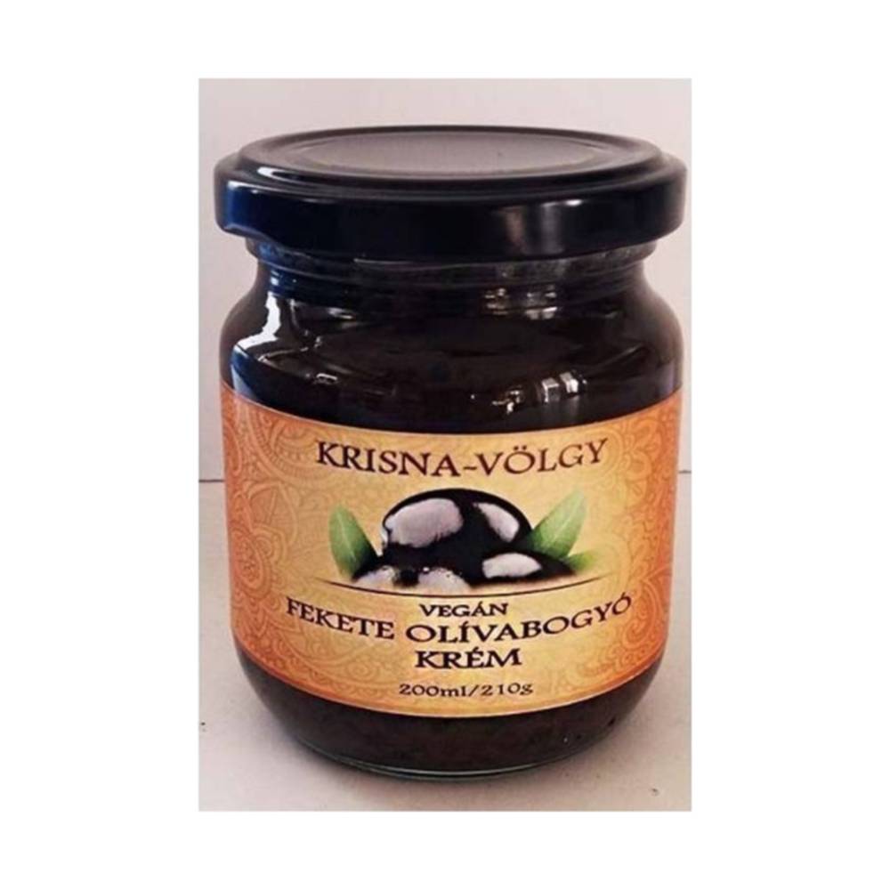 Czarna pasta z oliwek z Doliny Krishna, 210 g