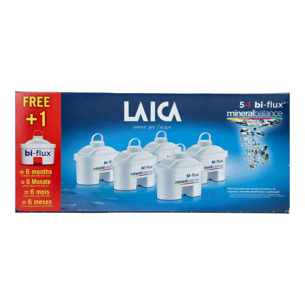 Vložka filtru vody Laica bi-flux s minerální rovnováhou 5+1 kusů dárek 1 kus