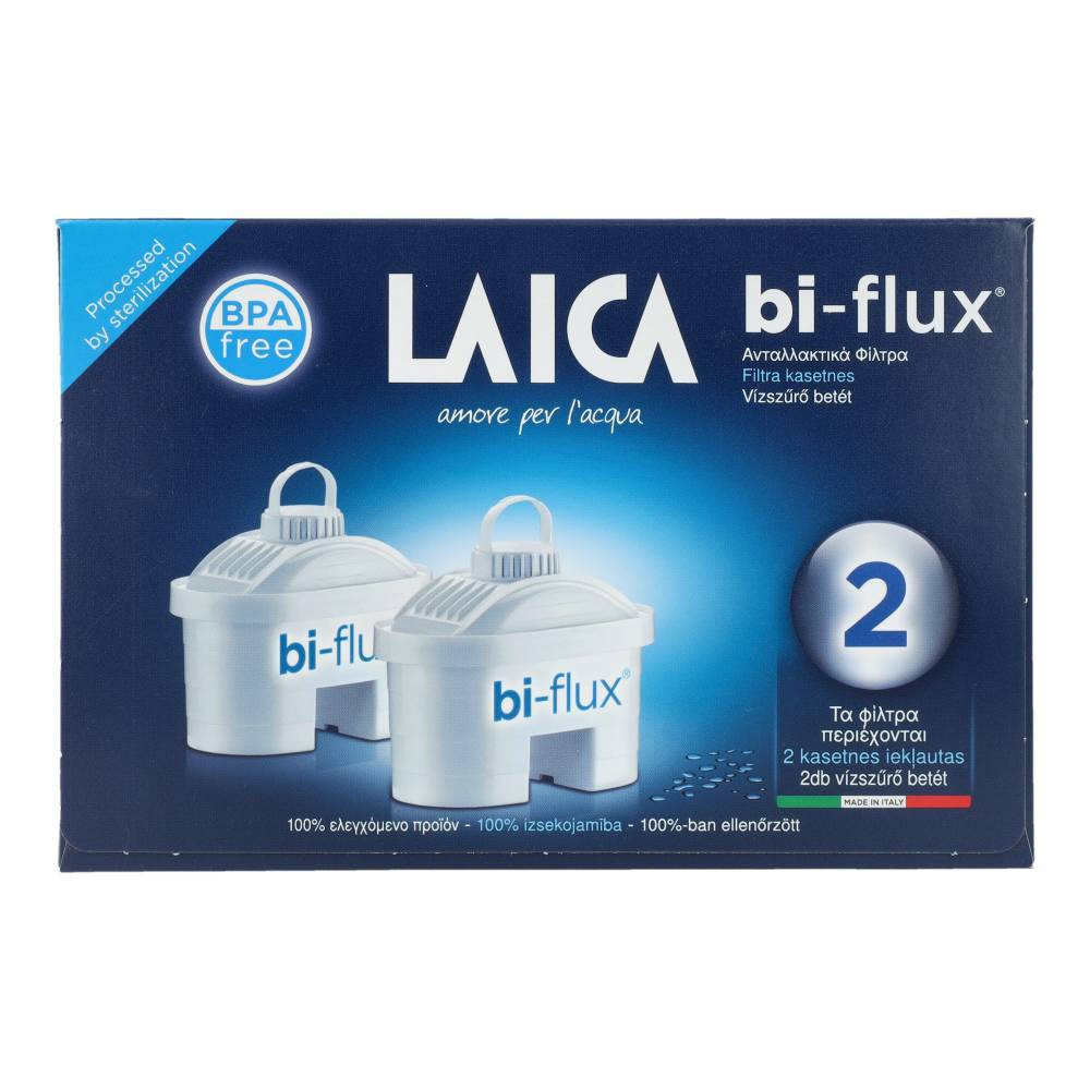 Set de 2 filtre universale Laica bi-flux pentru apă