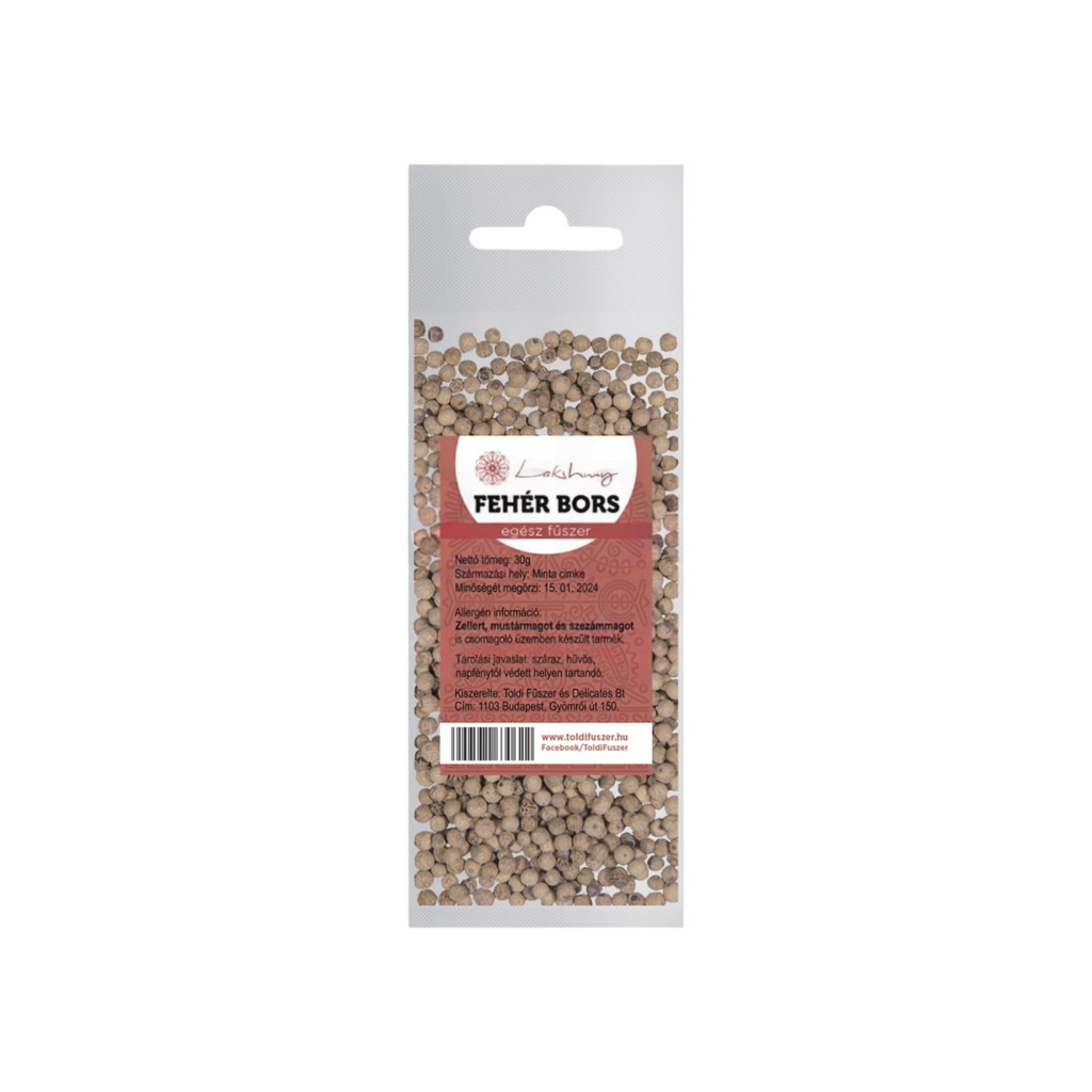 Lakshmi fehér bors egész 30 g