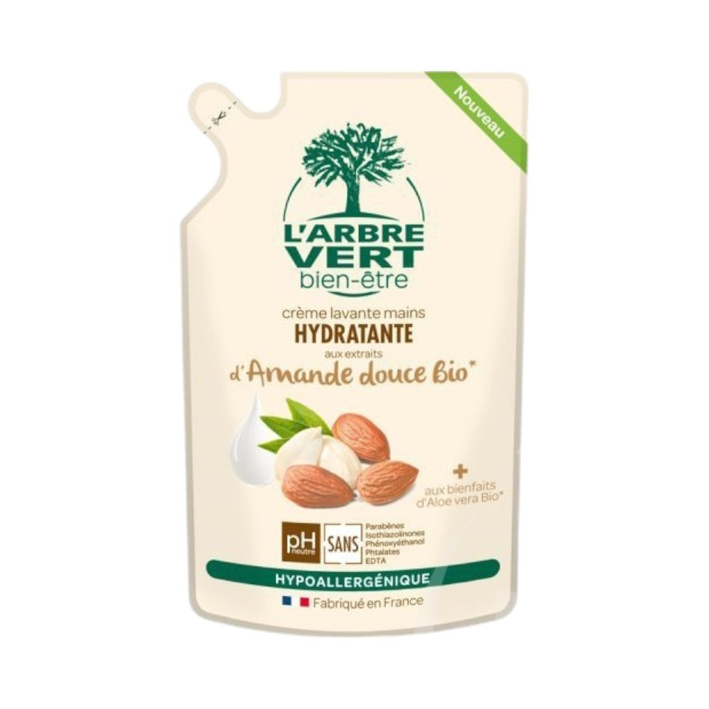 Larbre Vert folyékony szappan utántöltő édes mandula 300 ml