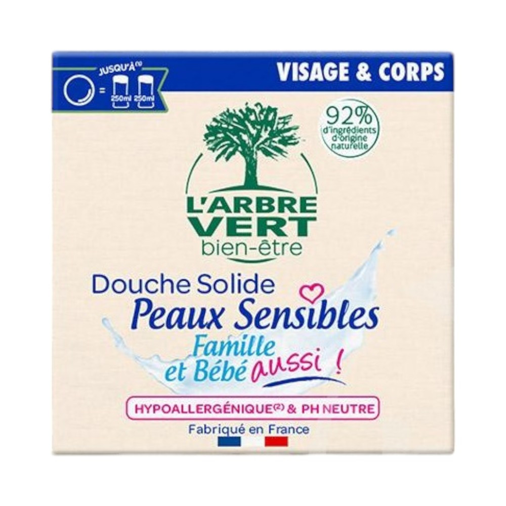 Larbre Vert szilárd tusfürdő érzékeny bőrre 75 g
