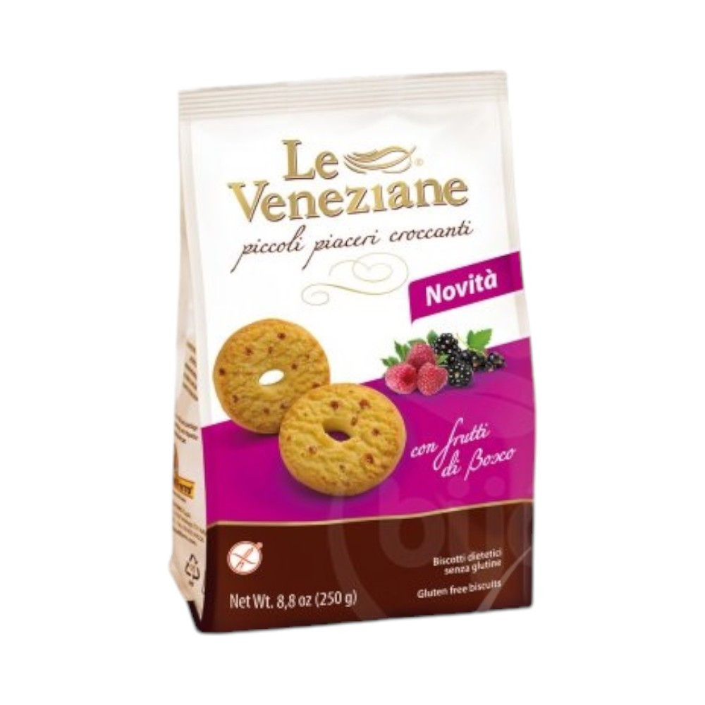 Sušenky Le Veneziane s lesními plody 250 g