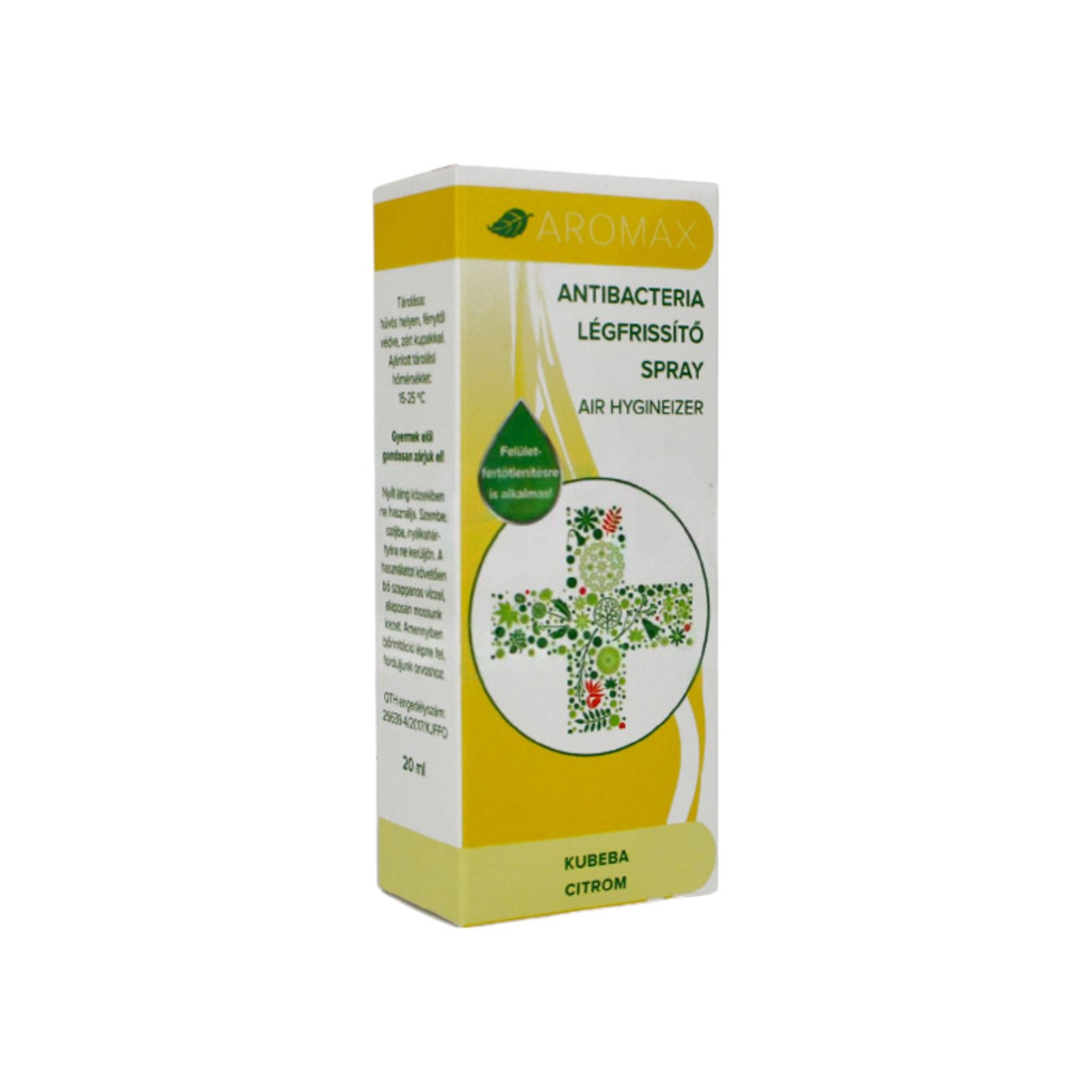 Lufterfrischer-Spray 20 ml Antibakteriell Aromax, Kubeba-Zitrone